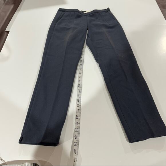 J. Crew Navy Blue Mid‎ Rise Ankle Dress Pants Size 0 - Picture 13 of 13